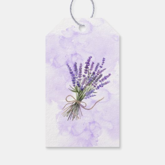 Thank you card lavender wedding  ギフトタグ (裏面)