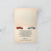 Thank You Card Little Recruit Baby Shower サンキューカード (内部)