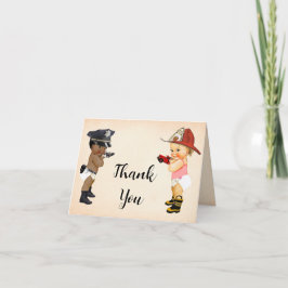 Thank You Card Little Recruit Baby Shower サンキューカード