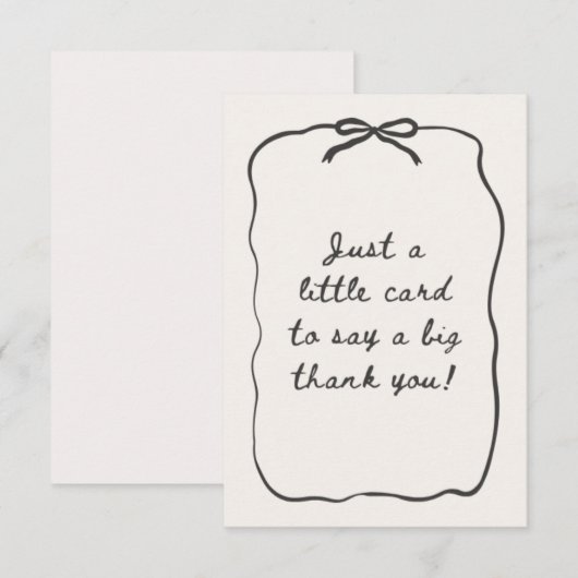 THANK YOU CARD MODERN サンキューカード (正面/裏面)