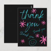 THANK YOU CARD SMILEY FACE ポストカード (正面/裏面)