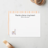 Thank you card, Watercolor Thank you stationery ノートカード (正面/裏面インサイチュ)