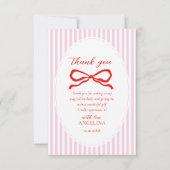 Thank You Cards Baby's first birthday.  サンキューカード (正面)