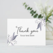 Thank you cards with floral design サンキューカード (スタンド正面)