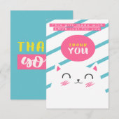THANK YOU CAT GREETING CARDデザイン サンキューカード (正面/裏面)