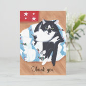 Thank you Cat Present Christmas Card シーズンカード (スタンド正面)