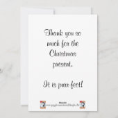 Thank you Cat Present Christmas Card シーズンカード (裏面)