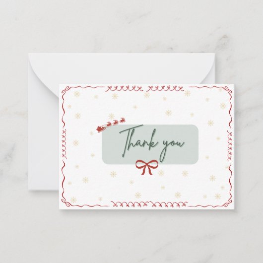 Thank you Christmas Card ノートカード (正面)