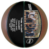 Thank You Coach - カスタムTeam Photo & Player Names バスケットボール (縦)