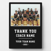 Thank you Coach Card Team Name Photo フォトプラーク (正面)
