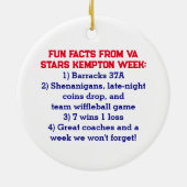 Thank You Coach - Cooperstown Gift Team Photo セラミックオーナメント (裏面)