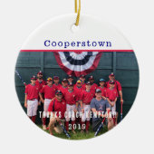 Thank You Coach – Cooperstown Keepsake Team Photo  セラミックオーナメント (正面)