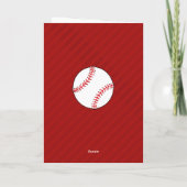 Thank you Coach Red Baseball  Card サンキューカード (裏面)