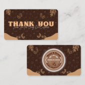 Thank You Coffee Lover Thank You Card 名刺 (正面/裏面)