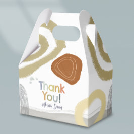 Thank You Colorful Modern Birthday boy Favor Box フェイバーボックス