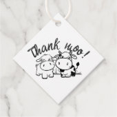 Thank You Cow Themed 結婚's フェイバータグ (正面)