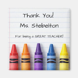 Thank You Crayons Teacher Appreciation Magnet マグネット