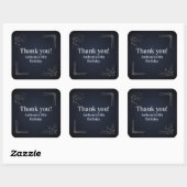 Thank you Custom 18th Birthday Party Favor Sticker スクエアシール (シート)