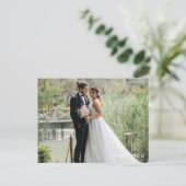 Thank You Custom Wedding Photo Postcard ポストカード (スタンド正面)