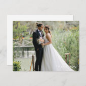 Thank You Custom Wedding Photo Postcard ポストカード (正面/裏面)