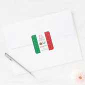 Thank You Cute Meatball First Birthday Party  スクエアシール (封筒)