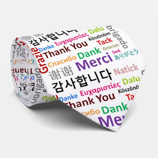 Thank You, Danke, Merci ネクタイ (ロール)