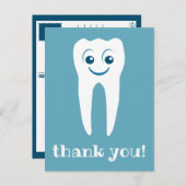 thank you dentist smiling tooth postcard ポストカード (正面/裏面)