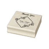 Thank You Diamond and Wildflowers 結婚's ラバースタンプ (スタンプ)