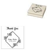 Thank You Diamond and Wildflowers 結婚's ラバースタンプ (押印)