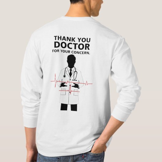 thank you doctor for your concern tシャツ (裏面)