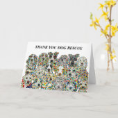 Thank You Dog Rescue Card カード (黄色い花)