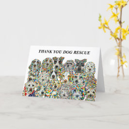 Thank You Dog Rescue Card カード