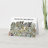 Thank You Dog Rescue Card カード (正面)