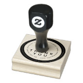 Thank You Double Circular Boutique Business Logo ラバースタンプ (スタンプ)