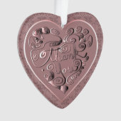 "Thank You" Dusty Rose Acrylic Ornament オーナメント (正面)