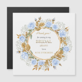 Thank you Elegant Dusty Blue Roses Baby’s Breathe