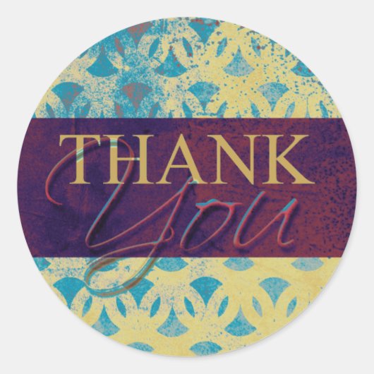 Thank You Envelope Label Sealシール ラウンドシール (正面)