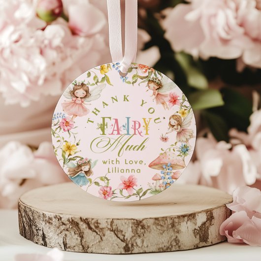 Thank you Fairy Much Fairy First Birthday Colorful フェイバータグ