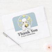 Thank You Farm Animal Little Sheep Kids Birthday スクエアシール (封筒)