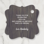 Thank You Farm Animals誕生日パーティー フェイバータグ (裏面)