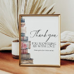 Thank You Favor Storybook New Chapter Shower ポスター<br><div class="desc">Add a thoughtful finishing touch with this Thank You Favor Storybook New Chapter Shower Sign. Featuring charming storybook details,  it’s perfect for thanking guests and displaying favors at a baby or bridal shower.</div>