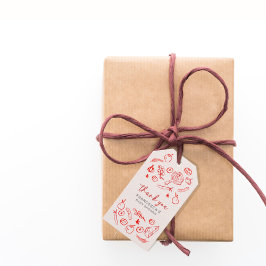 Thank You Favor Tag | Mamma Mia Italia Baby Shower ギフトタグ