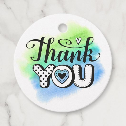 Thank You Favor Tags フェイバータグ (正面)