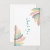 thank you  feathers  サンキューカード (正面/裏面)