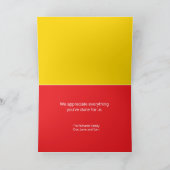 Thank You Fire Fightersカード カード (内部)