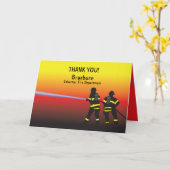 Thank You Fire Fightersカード カード (黄色い花)