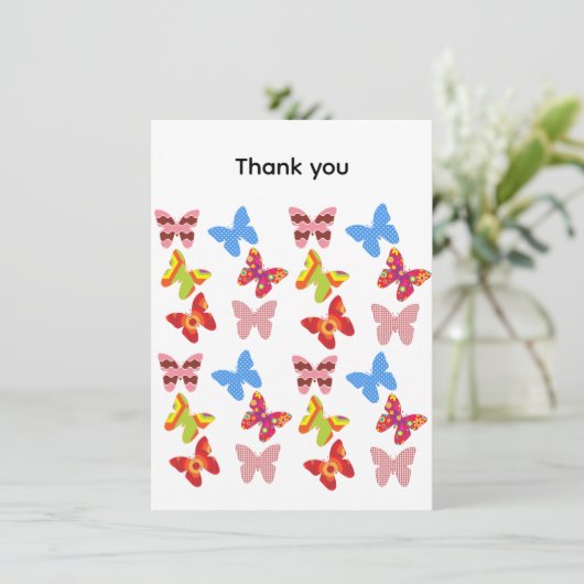 Thank you Flat Greeting Card カード (スタンド正面)