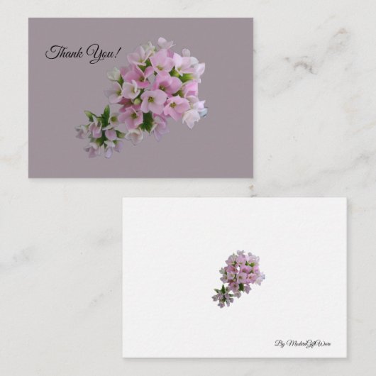 Thank You Flat Noteカード ノートカード (正面/裏面)