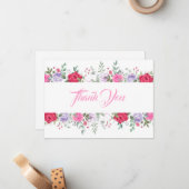 Thank You Flat Noteカード – フローラ ノートカード (正面/裏面インサイチュ)
