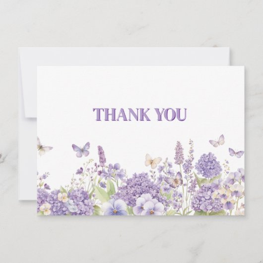 Thank You Flat Note Card ノートカード (正面)
